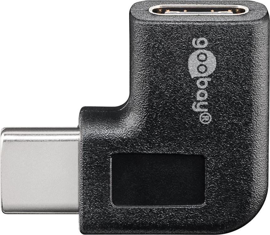 Goobay 90° Adapter USB-C naar USB-C, zwart