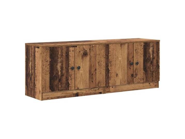 PUGYNBK Aufbewahrungsschrank für Hochbett, 2 Stück Robustes Holz, Türen mit Griffen, geringe Höhe, vielseitig einsetzbar, einfache Reinigung