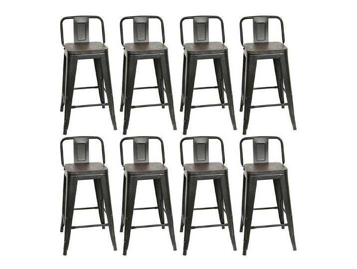 LuxusKollektion Barhocker Barhocker 4er Set stapelbar Industrial Vintage (4 St)