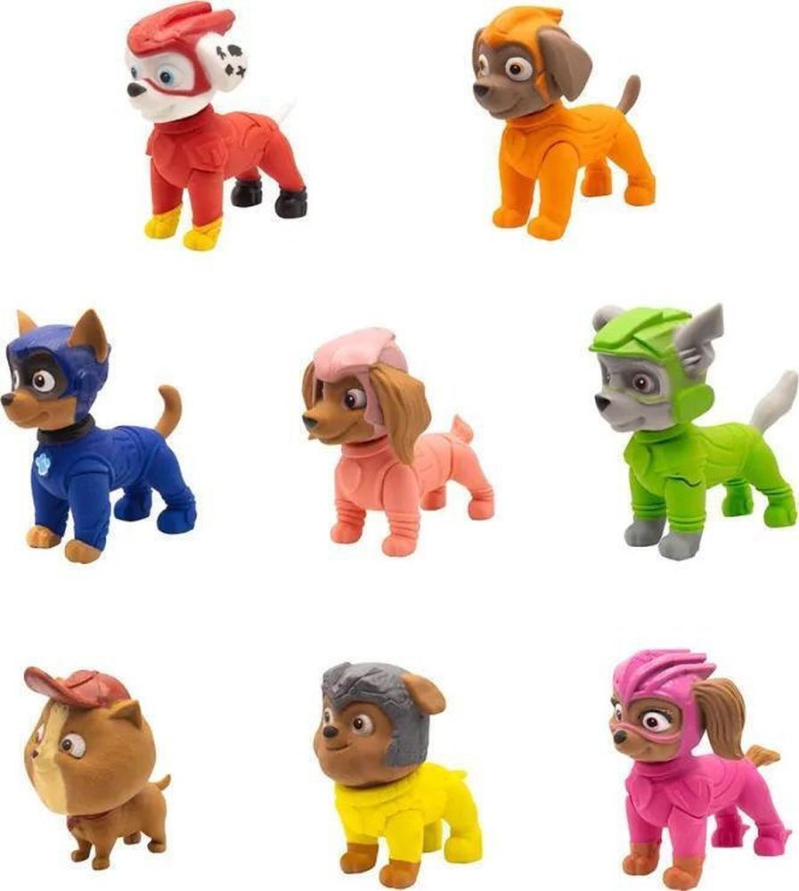 P.M.I. Paw Patrol: The Mighty Movie - Puzzle Erasers 5 Pack Figures (5cm)