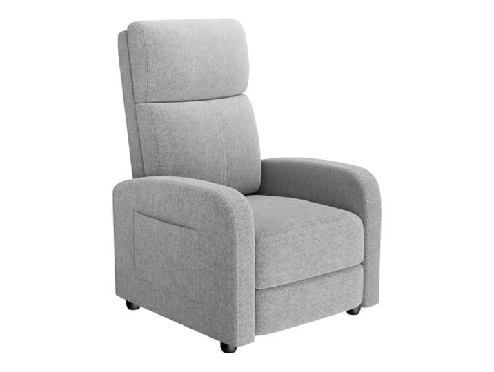 GarveeMore Relaxsessel Fernsehsessel Ruhesessel Mit Liege-Funktion Recliner Einzelsofa Polstersessel Leinen Einzelliegesessel Liegesessel Für Wohnzimmer & Schlafzimmer