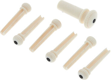 Harley Benton Parts Bridgepin Set GIE Natur