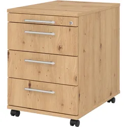 Bümö, Rollcontainer, office Rollcontainer - 3 Materialschubladen (43 x 58 x 59 cm)
