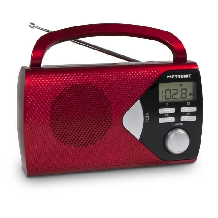 Metronic draagbare radio - rood