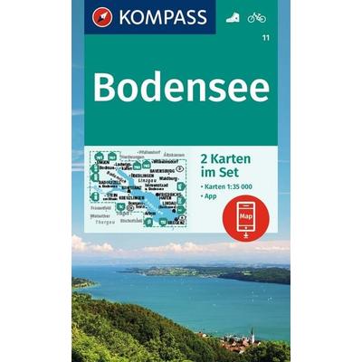 KOMPASS Wanderkarten-Set 11 Bodensee (2 Karten) 1:35.000, Sonstige von , KOMPASS Freytag & Berndt, 978-3-99121-991-0