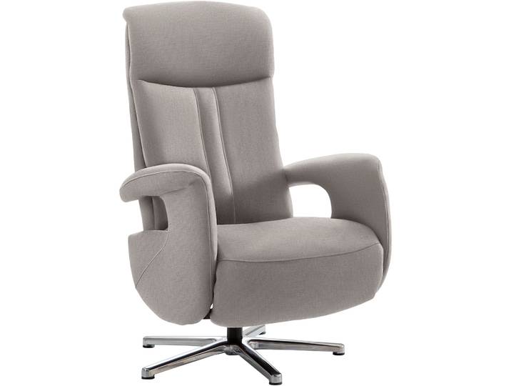 Relaxsessel, 100% Polyester, Silber, 71×110×83 cm, 360° Drehbar, Mit Relax-Funktion, Die Planbar MP-RS18073