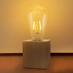 OSRAM Tischleuchte 1906 Edison Vintage-Stil mit 2,5W E27 Glühlampe austauschbar inkl. Leuchtmittel warmweiß 2400K