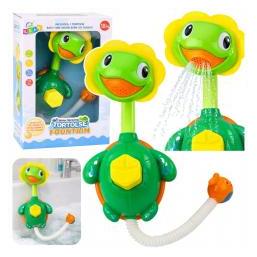 Lean Toys Badespielzeug Schildkröte mit Fischbrunnen, Duschsaugnäpfe (66583536)
