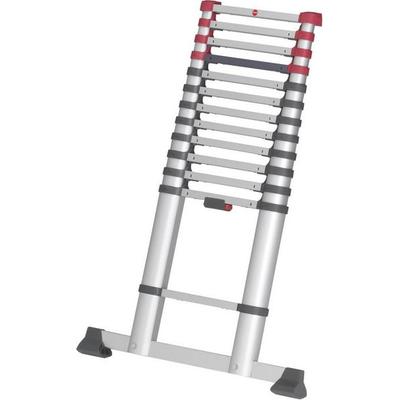 Hailo T80 FLEXLINE 7113-131 Aluminium Teleskopleiter Arbeitshöhe (max.): 4.5 m Silber, Schwarz, Rot DIN EN 131 13.1 kg