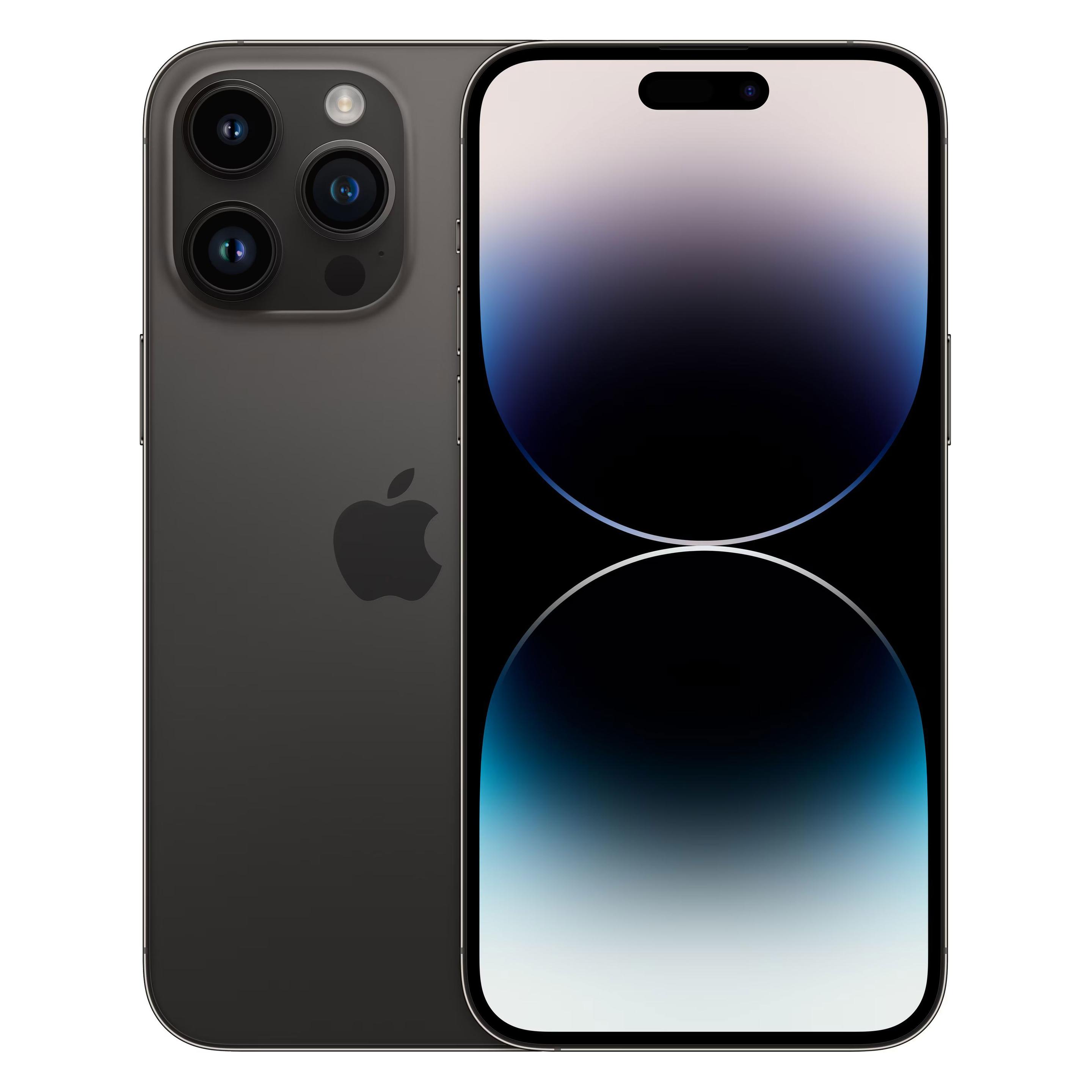 Apple iPhone 14 Pro Max (128 GB, Space Black, 6.70", SIM + eSIM, 5G) (MQ9P3ZD/A)