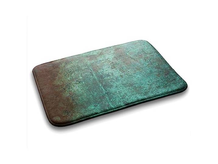 Tulup 90x60 cm rutschfest Weich Matte Badezimmermatte Schlafzimmer Rechteckig Dekoration Teppich Badezimmerteppich - Blau
