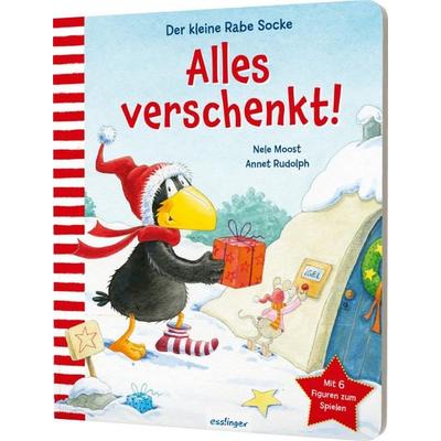 Der kleine Rabe Socke: Alles verschenkt! Mit Spielfiguren, Gebundene Ausgabe von Nele Moost, Esslinger in der Thienemann-Esslinger Verlag GmbH,