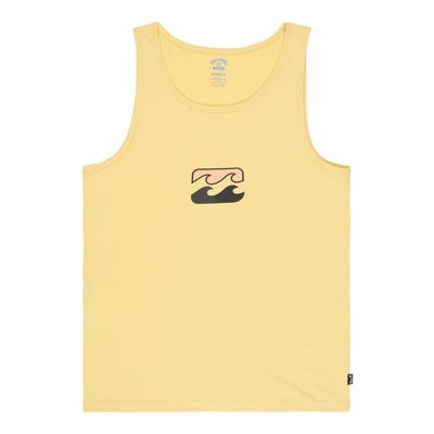 Tanktop BILLABONG "Icon Wave", Herren, Gr. M, gelb (retro gelb), Obermaterial: 100% Baumwolle., Tops Tanktop