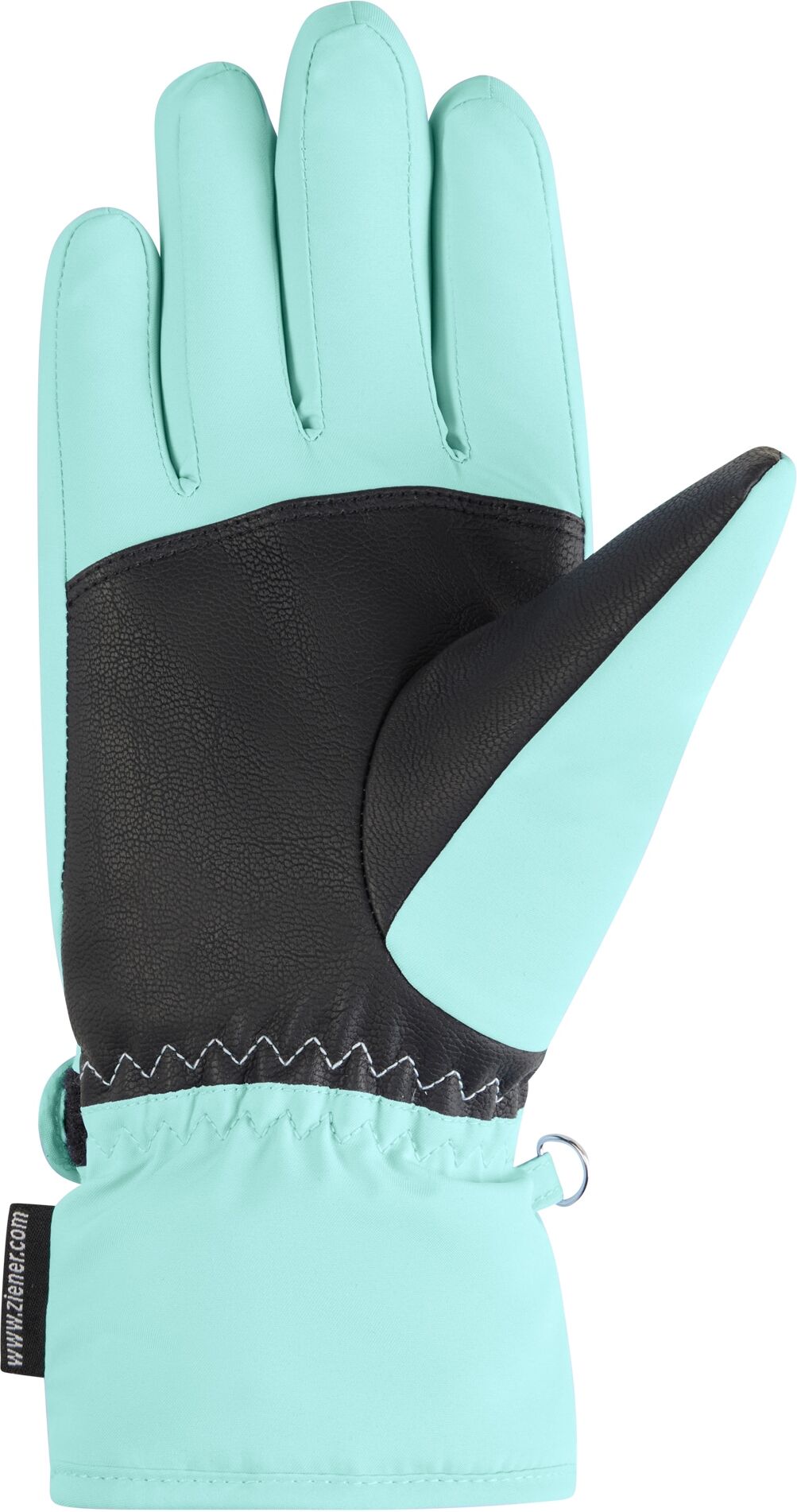 Skihandschuhe ZIENER "KEVA-Z PR glove lady", Damen, Gr. 7, radiant lagoon, Polyester, Handschuhe Skihandschuhe radiant lagoon 7