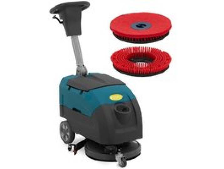 Autolaveuse auto laveuse machine entretien sol professionnelle sans fil 40 cm 2 200 m²/h à guidage manuel acier 14_0008249