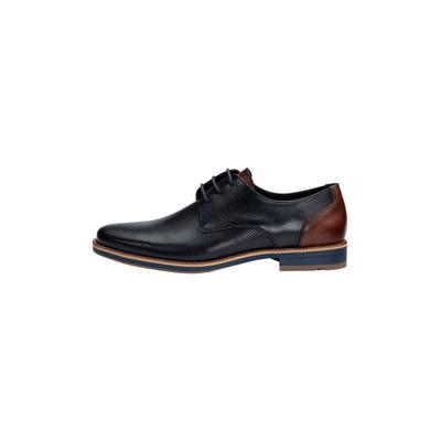Schnürschuh LLOYD "DRIFT 110", Herren, Gr. 10.5, braun (blau), Leder, gemustert, Schuhe Schnürschuh