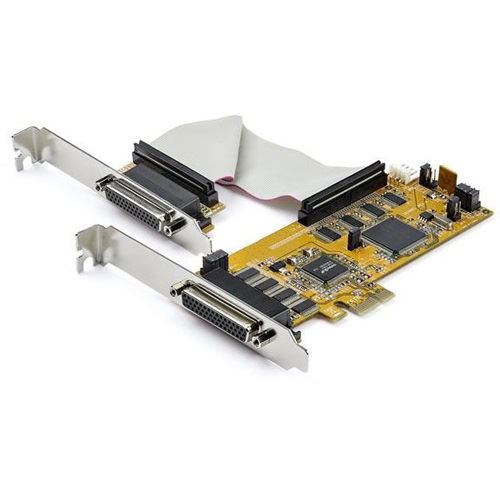Startech 8 Port Serielle RS232 PCI Express Schnittstellenkarte mit 16550 UART - Low Profile - PCIe RS232 Serial Card PEX8S1050LP