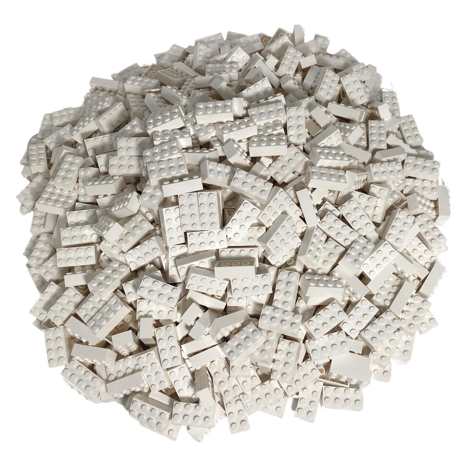 LEGO 2x4 Steine Weiss - Bausteine, Hochsteine - White 3001 Menge 500 Stueck (3001, LEGO Zubehör, 500 Teile) (3001)