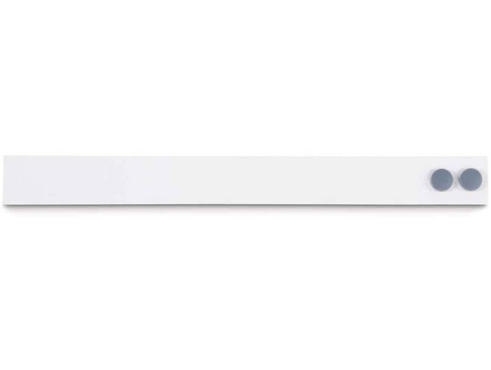 MAUL Metaalstrip MAULstandard Stalen plaat metaal zelfklevende schuimlaag 50 x 5 x 0.93 cm wit