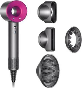 Dyson Supersonic HD07, 110000 RPM, 13,3 l/s, 60 °C, 100 °C, 77 dB, Blau, Kupfer