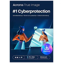 Acronis True Image Advanced Abonnement 1 Computer + 500 GB Cloud-Speicher - Jahr