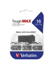 Verbatim USB 2.0 Stick"ToughMAX" 16 GB 1 Wasserdruck bis 30m Tiefe -25°C 150°C (49330)