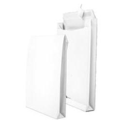 Securitex Faltenversandtasche, B4, weiss, ohne Fenster 130 g-qm, Falte: 50 mm, Masse: (B)250 x (H)353 mm (5 Stk.) (396210)