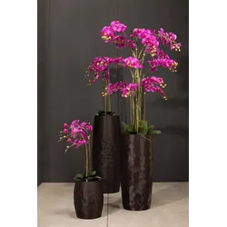 Orchidee Kunstblume mit 20 Blüten 92 cm Pink
