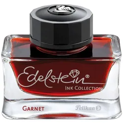 Pelikan, Ersatzpatronen + Tintenfass, Tinte Edelstein Ink of the Year 2014 Garnet Dunkelrot (Rot, 1 Stk.)