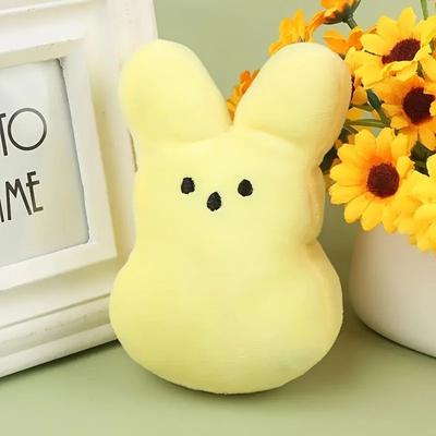 Uplift Treasures Easter Bunny Plush Dog Chew Toy yellow