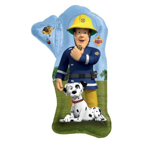 Amscan Folienballon Fireman Sam der Feuerwehrmann - leer (1x) (4488275)