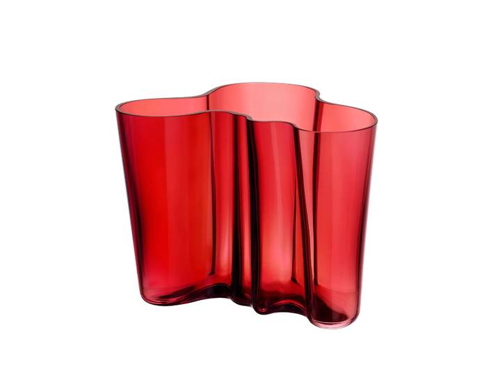 Iittala Vase Alvar Aalto cranberry 160 mm
