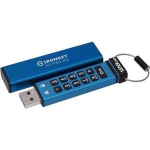 Kingston USB-Stick IronKey Keypad 200, 128 GB, bis 145 MB/s, mit Verschlüsselung, USB 3.0