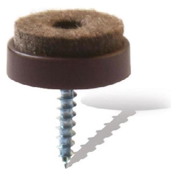 Bosch Hausgeräte Felt Pads With Screw D20 Brown 8 Pcs (Filzgleiter, 8 Stk.) (33048441)
