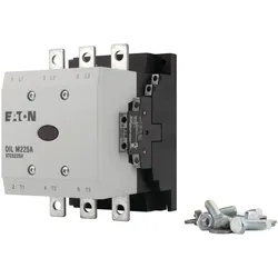 Eaton 139550 Leistungsschütz, 380 V 400 V 110 kW, 2 S, 2 Ö, RDC 24: 24 - 27 V DC, Gleichstrombetätigung, Schraubanschluss DILM225A/22(RDC24)