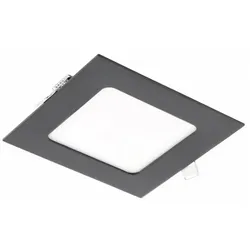 Aigostar 6W Eckige LED Einbauleuchte slim Panel Spot mit schwarzen Rahmen 120 x 120 x 22mm 560 Lumen  Neutralweiß (4000 K)
