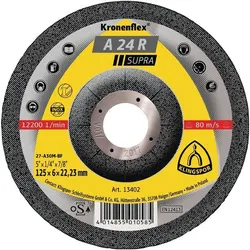 KLINGSPOR Schruppscheibe A 24 R Supra D 125 x S 6 mm - 13402