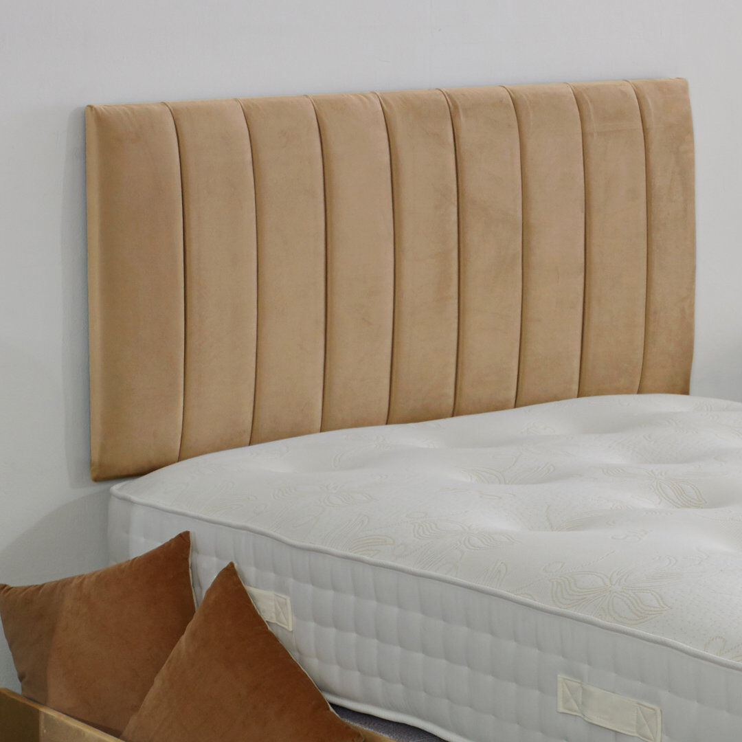 17 Stories Upholstered Bed with Mattress Mink Kingsize (5')