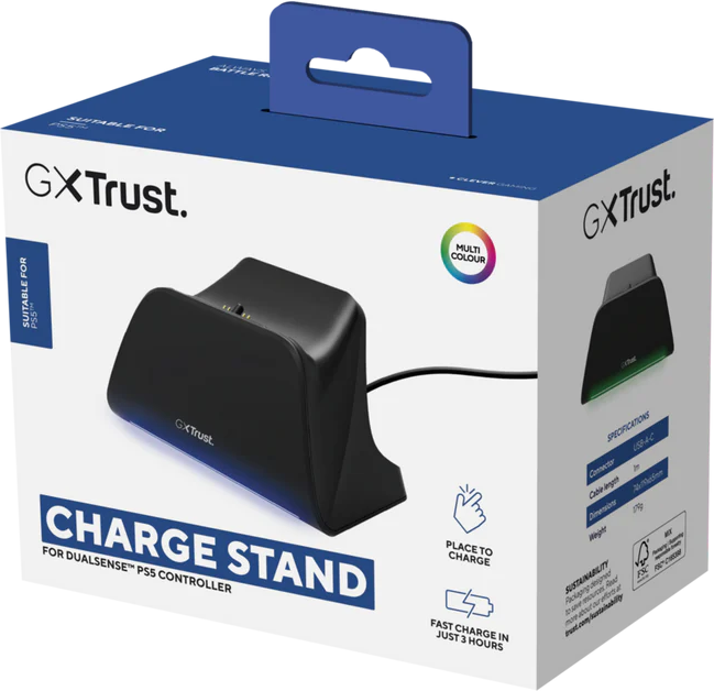 Trust - GXT255 PS5 Charge Stand - Black (PlayStation 4)