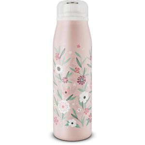 Alfi Thermosflasche Kids Iso Bottle 5677.421.050, Edelstahl, Isolierflasche, Flowers, 0,5 l