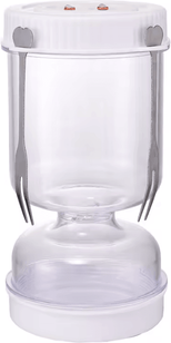 Inspire Curations Hourglass Flip Pickle Jar With Strainer & Leakproof Lid a