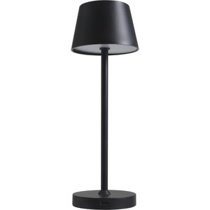 Rolf-Kern Tischlampe Club Nano, schwarz, LED, warmweiß, für außen (IP54), mit Touchdimmer, mit Akku