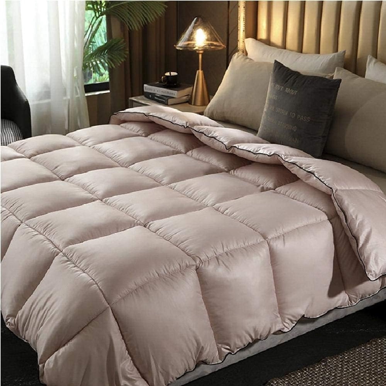 All Seasons Microfiber Dekbed voor Volwassenen - Lichtroze - 200 x 230 cm