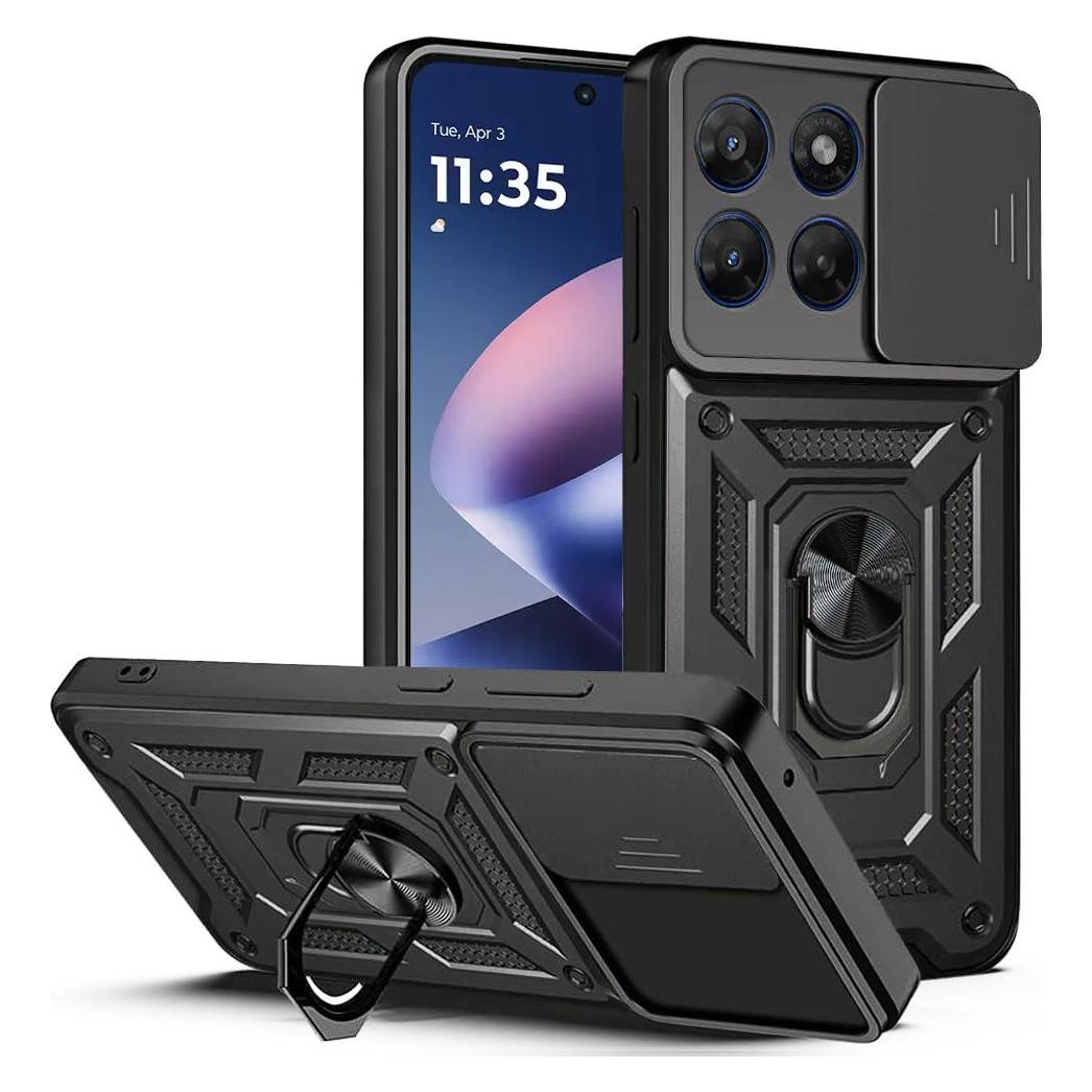 Techsuit - CamShield Series - Motorola Moto G37 - Black (Motorola Moto G37 Power) (70708562)