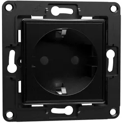 Shelly Wall Socket EU - Wandsteckdose - Unterputz - Schwarz