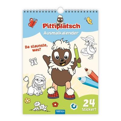 Trötsch Ausmalkalender immerwährend Pittiplatsch