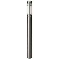 Albert Pollerleuchte Typ Nr. 2068 Edelstahl, IP44, Höhe 90cm, E27 max. 20W (LED), Edelstahl / Opalglas ALB-692068