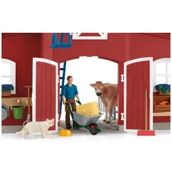 Schleich Scheune mit Tieren und Zubehör
