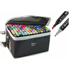 Lean Toys, Marker, Doppelseitige Marker im Beutel mit 168 Farben (168x)