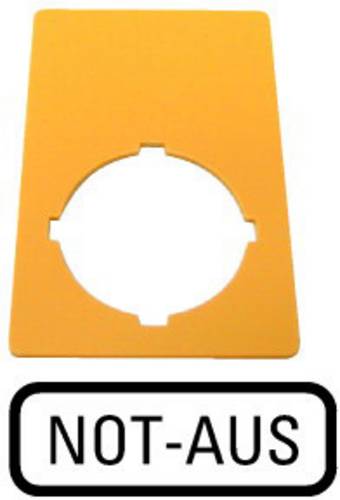 Eaton M22-XZK-D99 216471 Bezeichnungsschild (B x H) 33mm x 50mm NOT-AUS Gelb 1St.